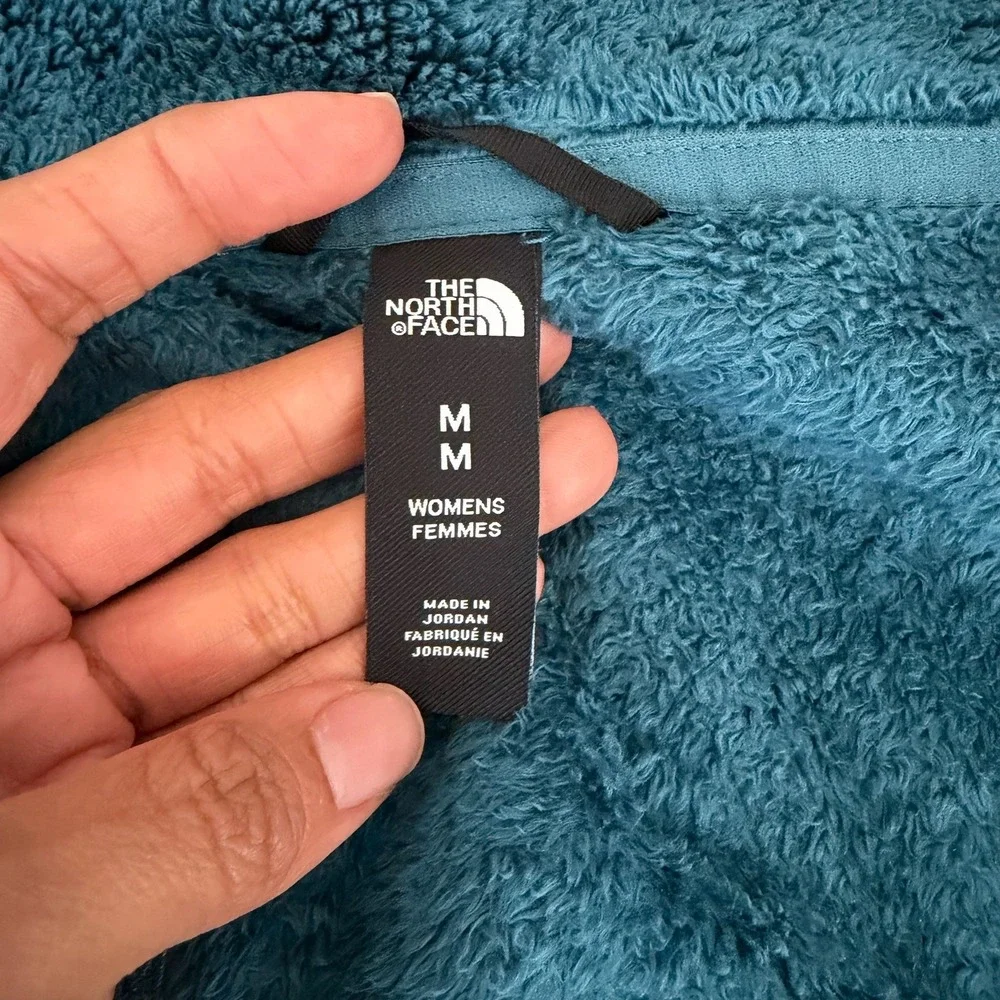 The North Face Womens Osito Jacket Blue Size Medium Full‎ Zip Soft Cozy Gorpcore - Picture 2 of 16